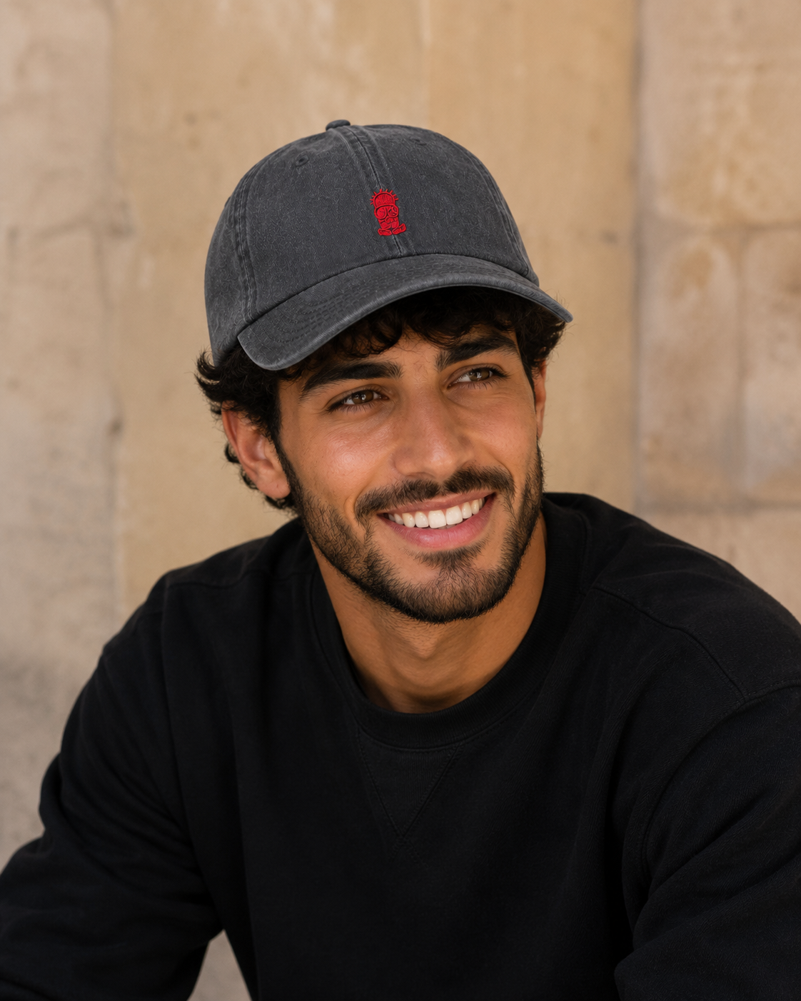 Charcoal Handala Cap