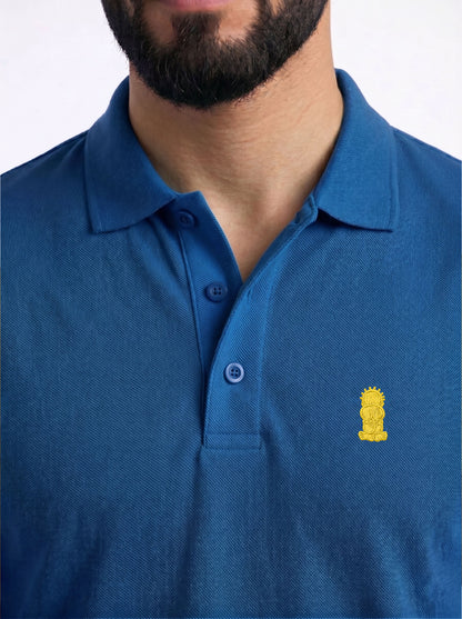 Royal Blue Polo Handala Short Sleeve
