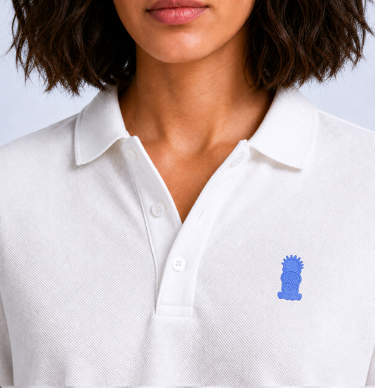White Polo Handala Short Sleeve