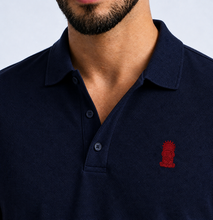 Dark Navy Polo Handala Short Sleeve